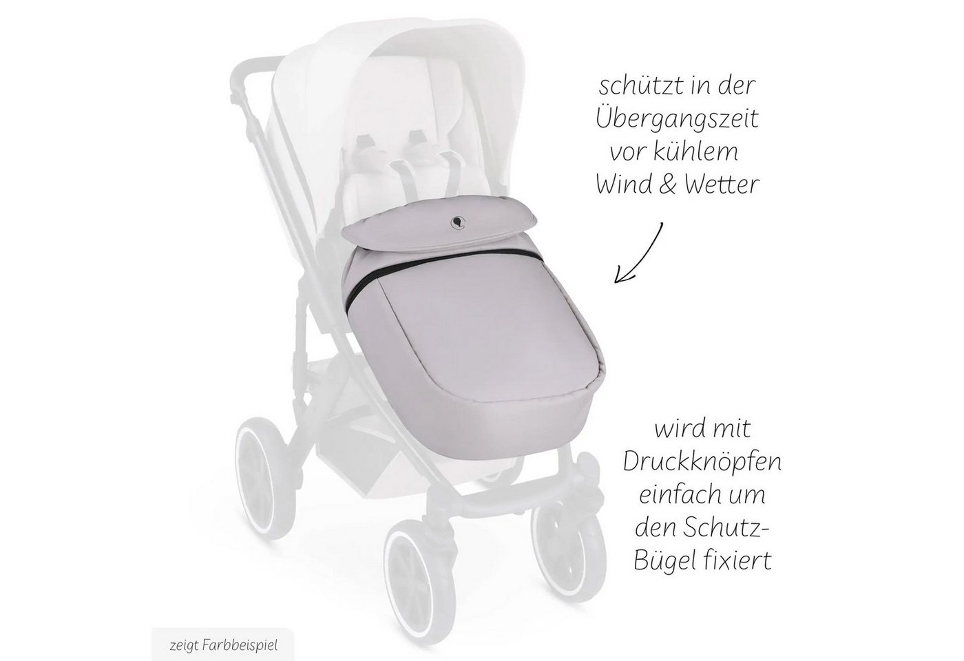 ABC Design Fußsack Beindecke, Modell: 2025, Farbe: Coal Bild 5
