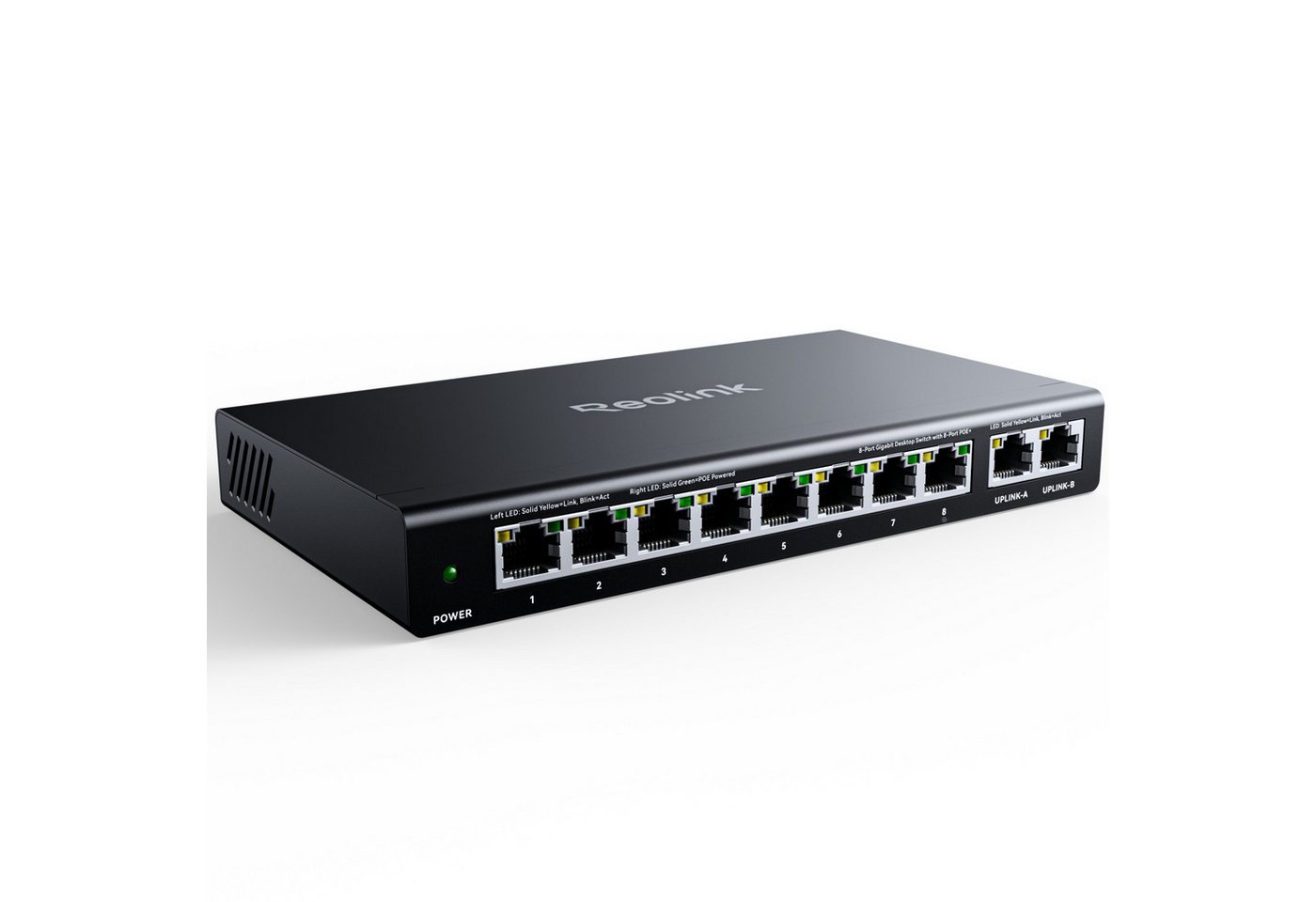 Reolink Überwachungskamera Zubehör RLA-PS1, 10-Port PoE-Switch mit 120W PoE-Leistungsbudget Bild 5