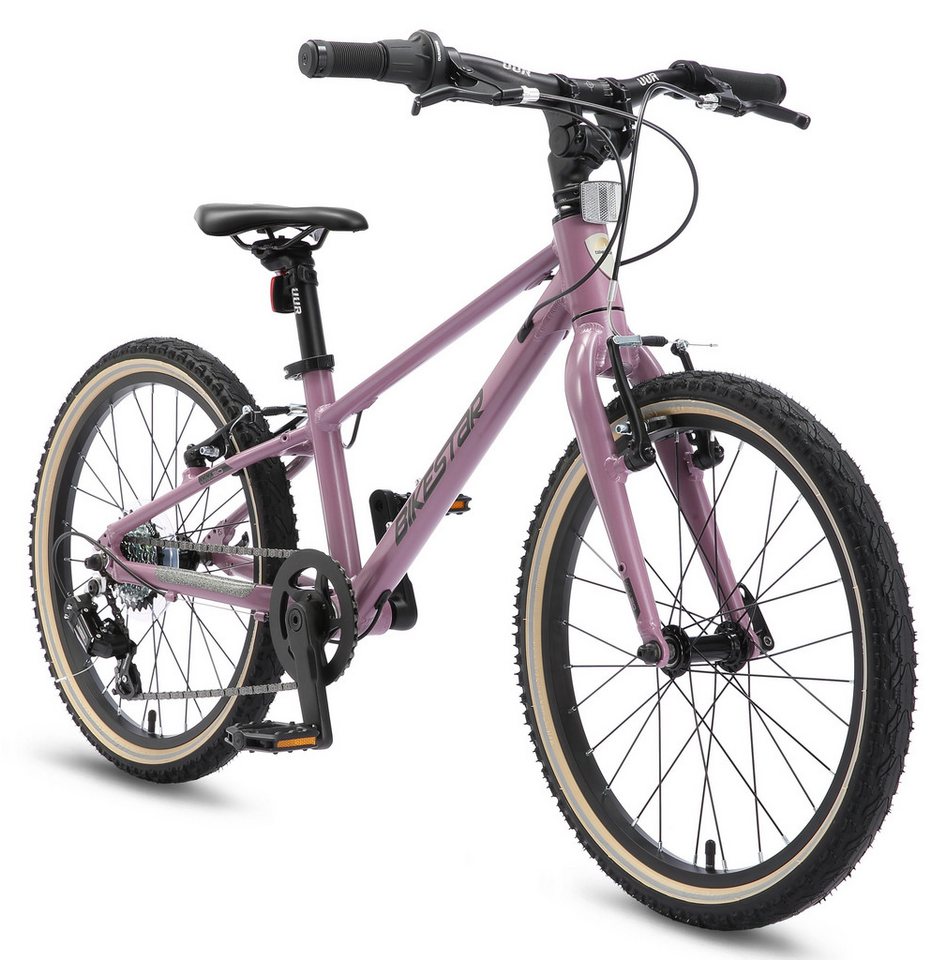 Bikestar Kinderfahrrad Leichtgewicht 8 kg 20 Zoll Aluminium ab 6 Jahre, 7 Gang Shimano RD-M2005 Schaltwerk, Kettenschaltung, Reflektierende Reifen, leichtes Treten, ergonomischer Rahmen Bild 4