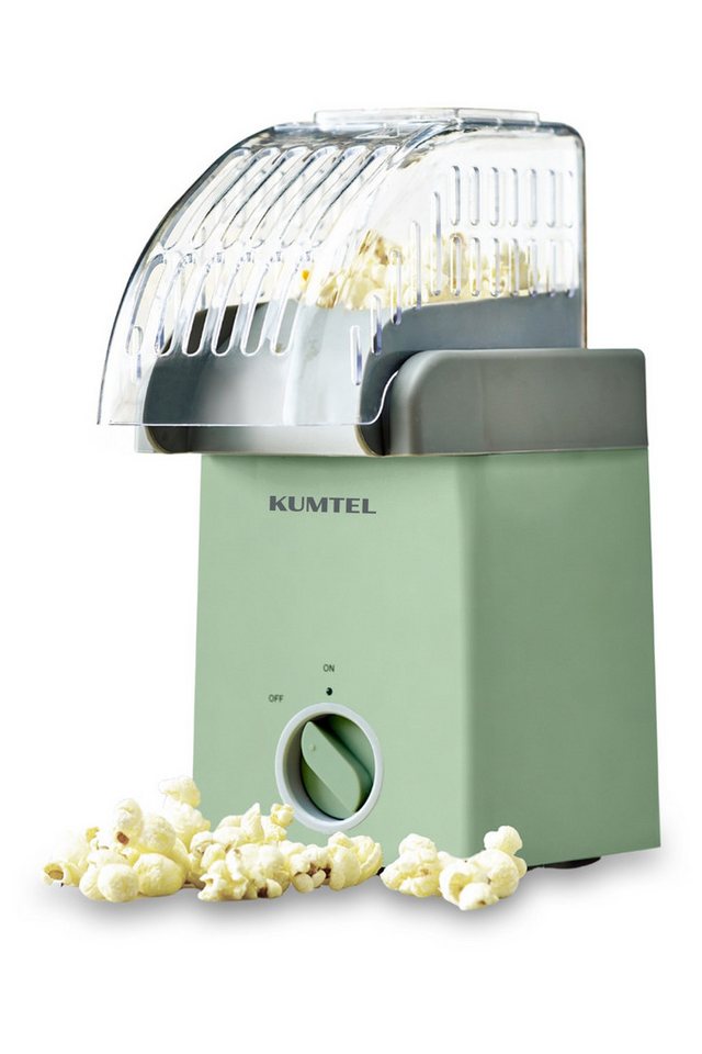 Opviq Popcornmaschine Retro Design, Transparenter Deckel,Rutschfeste Silikonfüße,Messbecher,Retro Bild 2