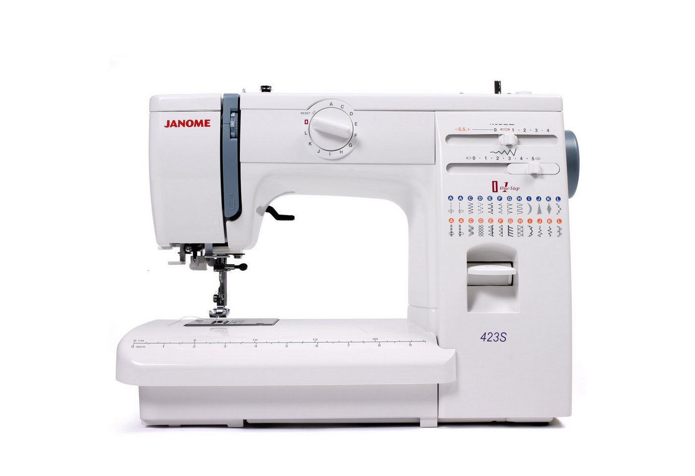 Janome Nähmaschine Modell 423S, 23 Programme