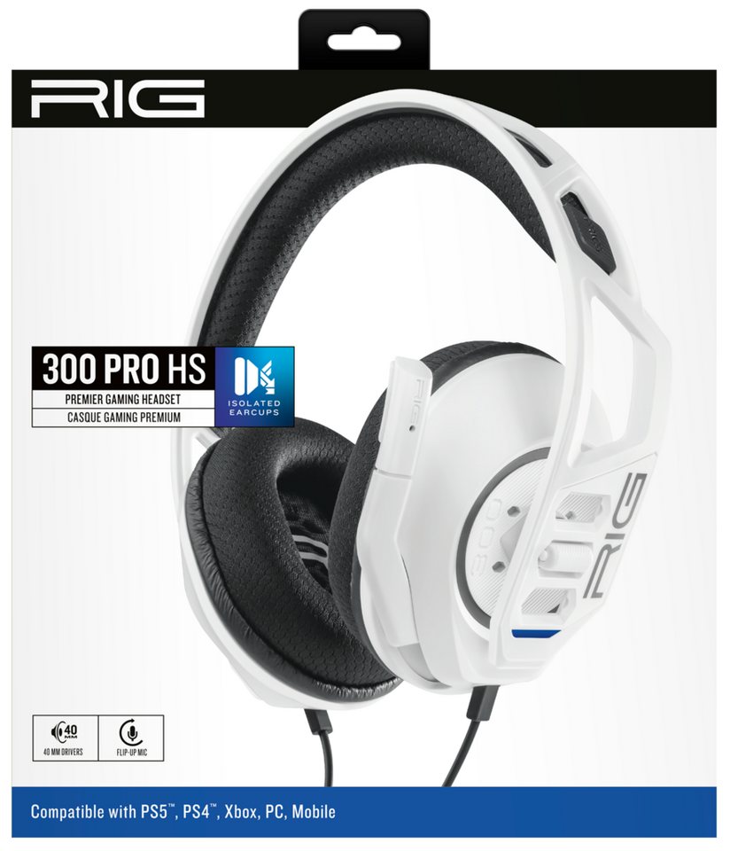 nacon NACON - RIG 300 PRO HS White Gaming-Headset