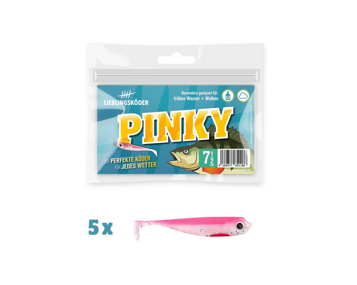 Lieblingsköder Kunstköder 5 Lieblingsköder Gummifische zum Zanderangeln mit Gummifisch 7,5cm