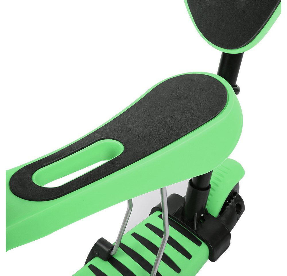 JEOBEST Scooter 3-in-1 Kinderroller mit Rückenlehne & Abnehmbarem Sitz, Höhenverstellbarer 3-Rad-Tretroller ab 2 Jahre
