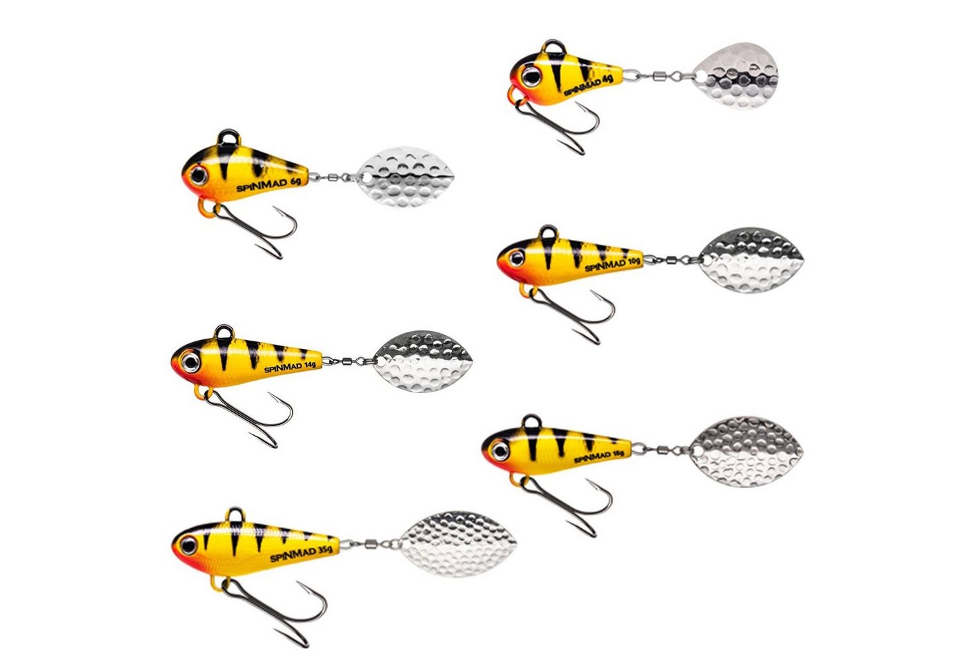 SpinMad Kunstköder, SpinMad Originals Lemon Tiger 4,0g Jig Spinner