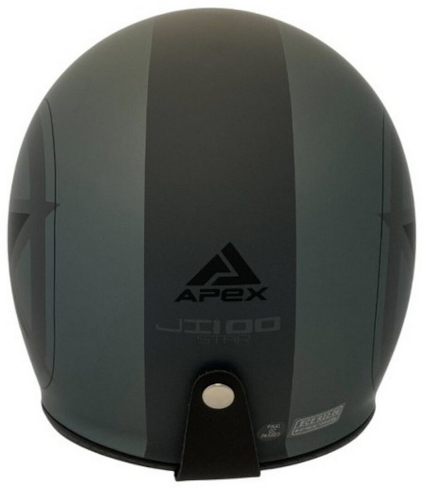 Apex Motorradhelm JI100 Star Jethelm, Antifog Beschichtet,geeignet Für Brillenträger,vorbereitet Pinloc