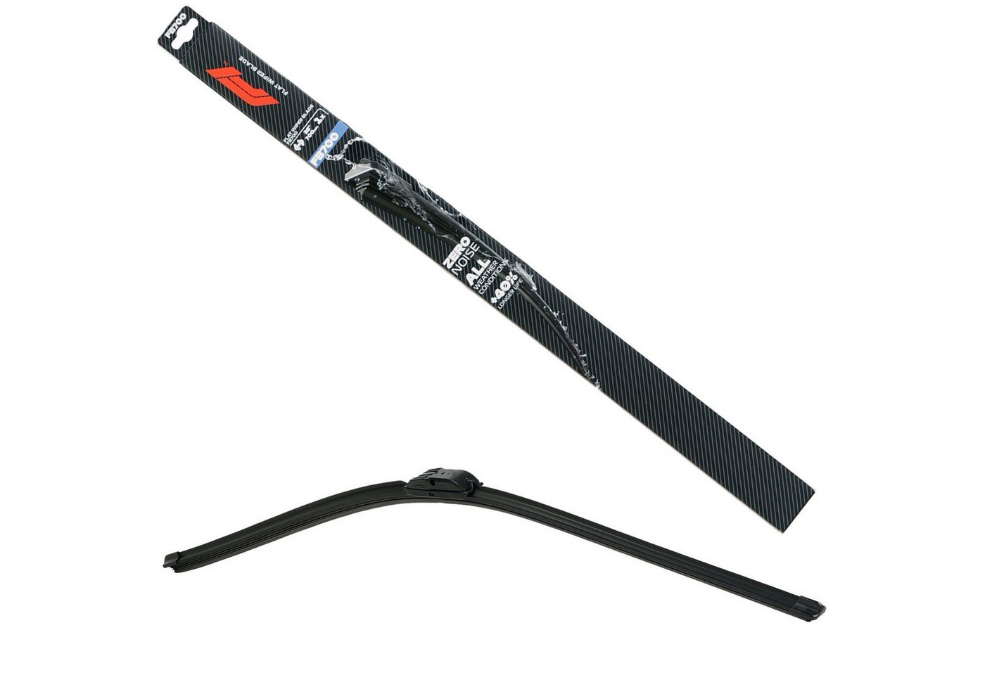 Formula 1 Scheibenwischblätter F1 FB700 Wischerblatt 700mm Scheibenwischer, vorne, (Packung), 28" Flachbalkenwischer Spoiler Multi Adapter-System Fahrer Beifahrer Bild 2