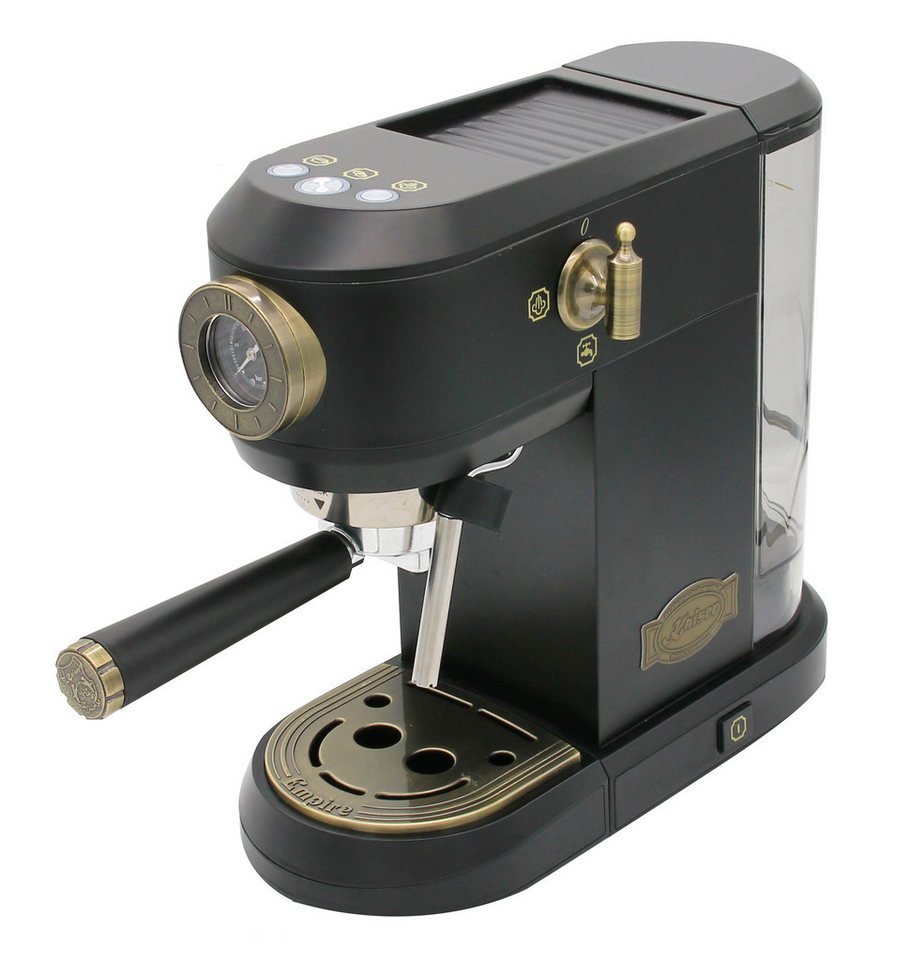 Kaiser Küchengeräte Espressomaschine, Siebträger-Espressomaschine,19 bar+ Retro Wasserkocher+Retro-Toaster