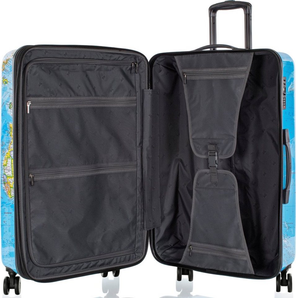 Heys Hartschalen-Trolley Journey 3G bunt, 76 cm, 4 Rollen, Heys Reisegepäck TSA Schloss Volumenerweiterung Bild 3