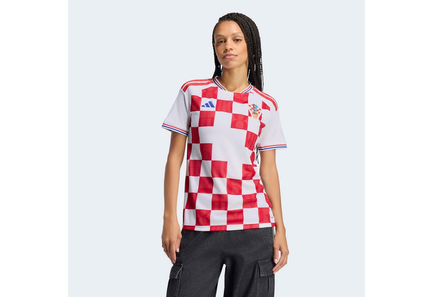 adidas Performance Fußballtrikot KROATIEN 26 HEIMTRIKOT mit Climacool® Technologie, schnell trocknendes Doubleknit-Material Bild 3