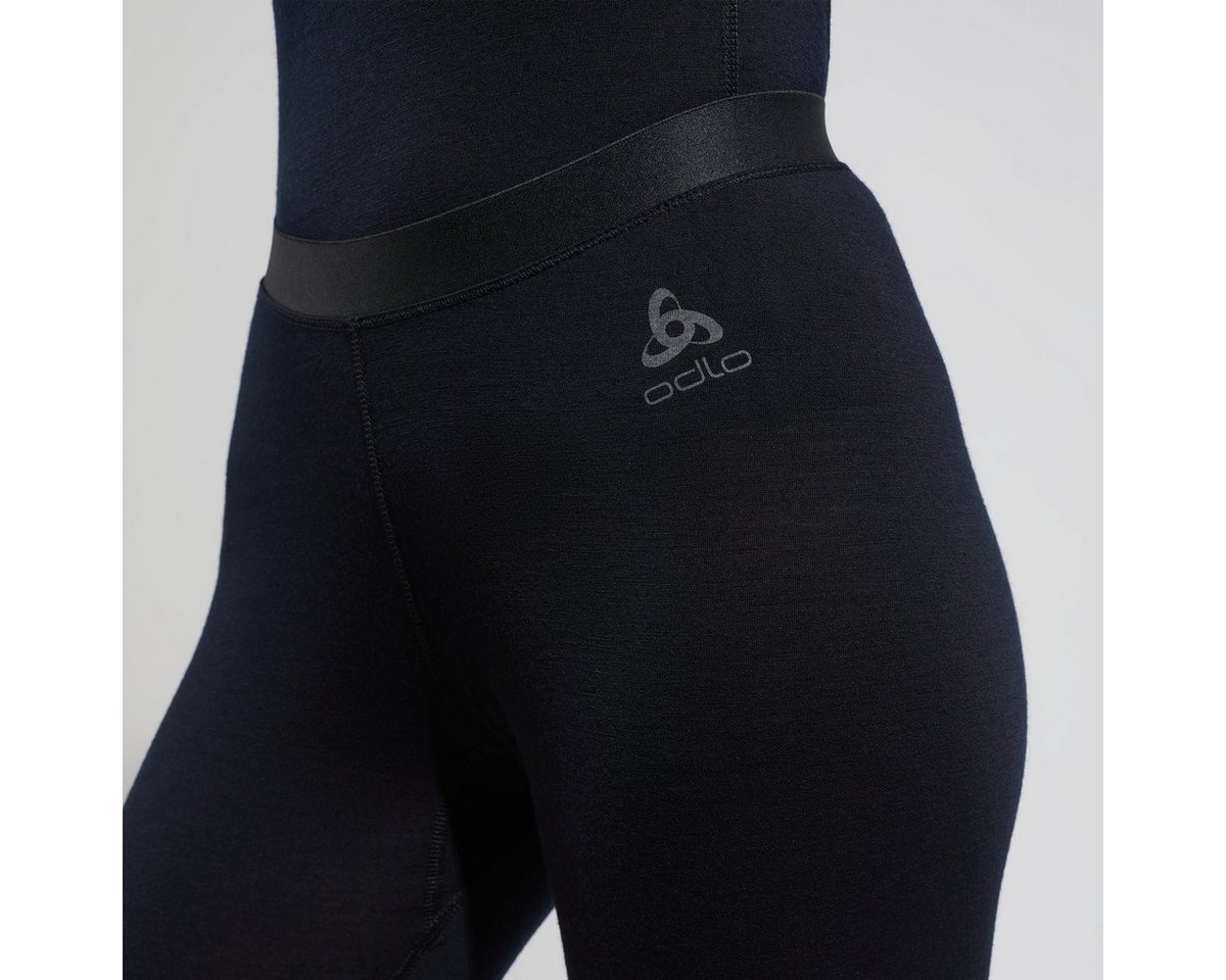 Odlo Funktionsunterhose BL BOTTOM long-MERINO 200 für Wandern und Bergsteigen, schnelltrocknend, atmungsaktiv, aus Wolle Bild 5