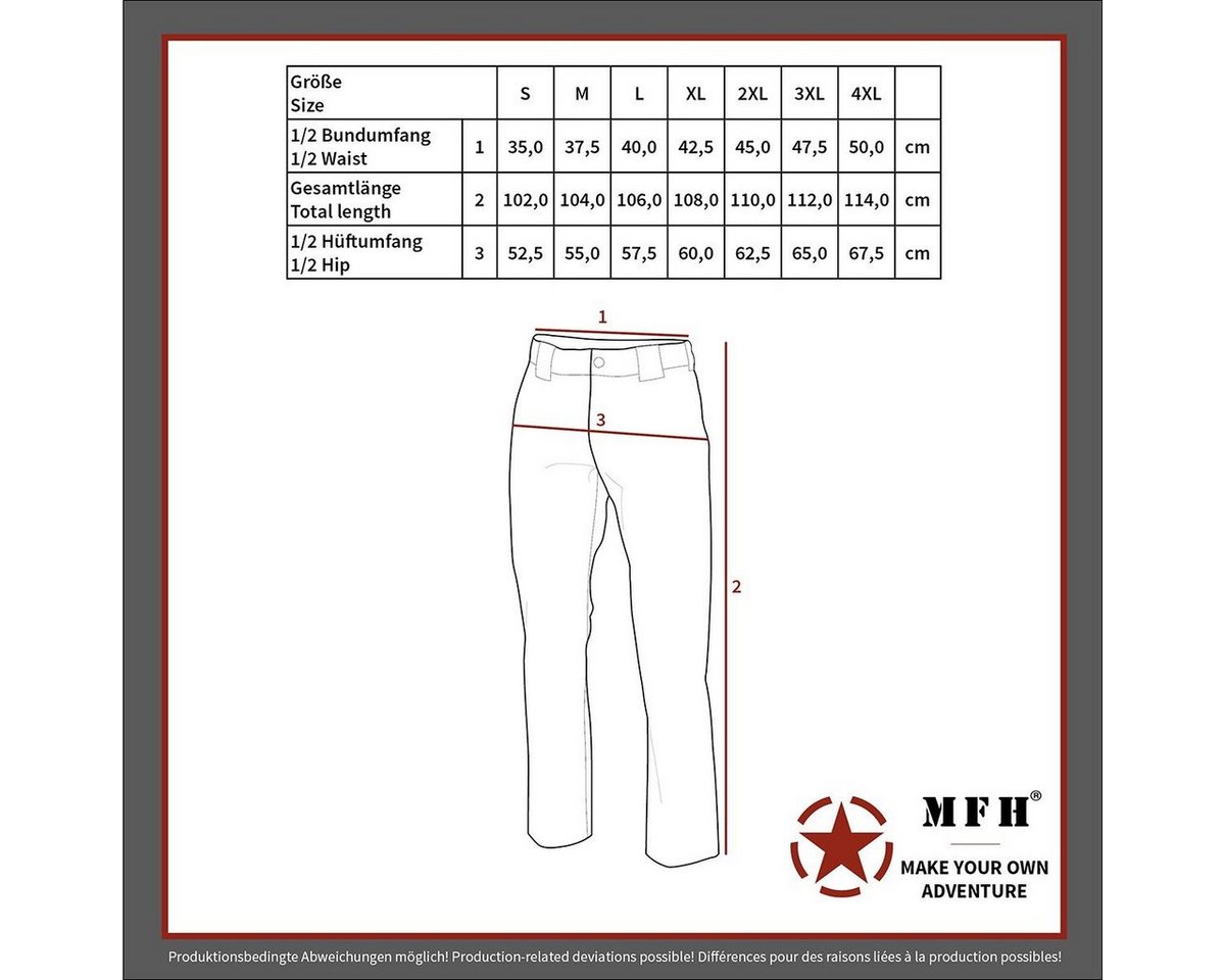MFH Outdoorhose Trainingshose, "Jogger", M 95 CZ tarn