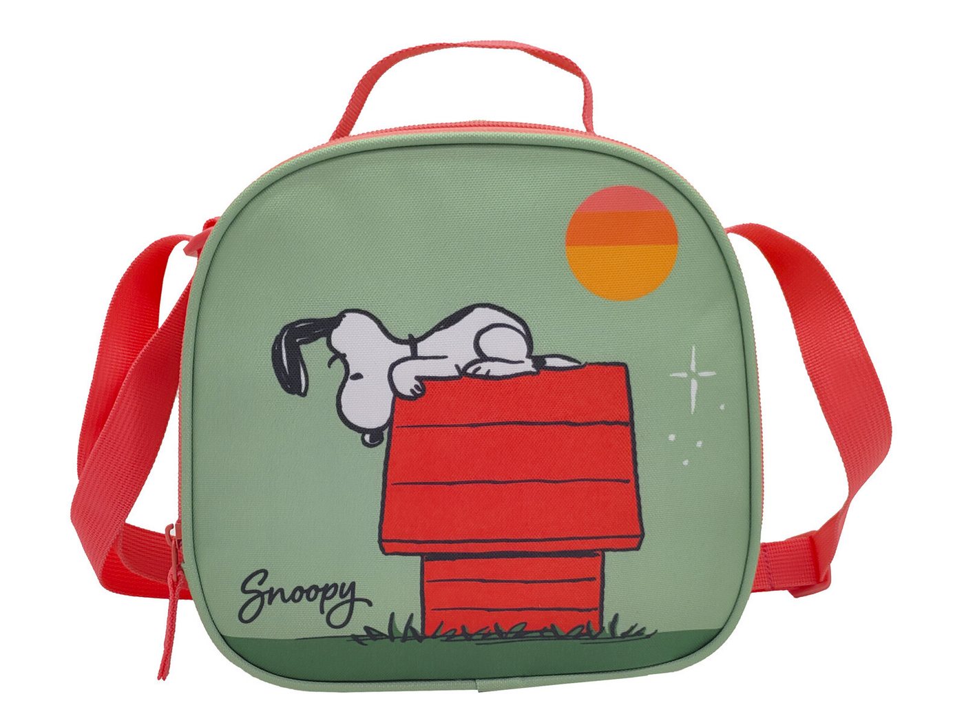 Snoopy Kinderrucksack Schulset 3 tlg Trolley Rucksack Etui Lunchbag Schule 43 cm (3-tlg) Bild 5