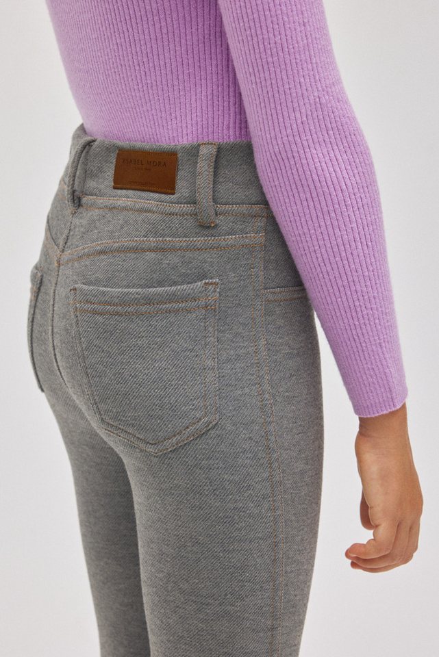YSABEL MORA Thermoleggings Ysabel Mora warme Thermo Leggings Taschen Jeanslook gris jeans (1-tlg., kein Set) Bild 4