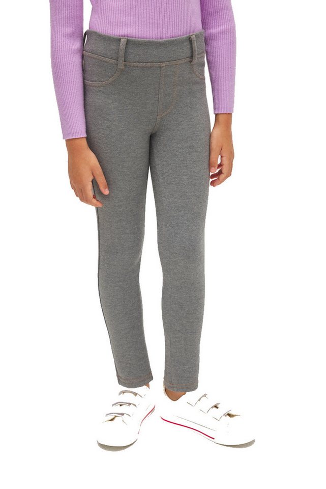 YSABEL MORA Thermoleggings Ysabel Mora warme Thermo Leggings Taschen Jeanslook gris jeans (1-tlg., kein Set) Bild 5