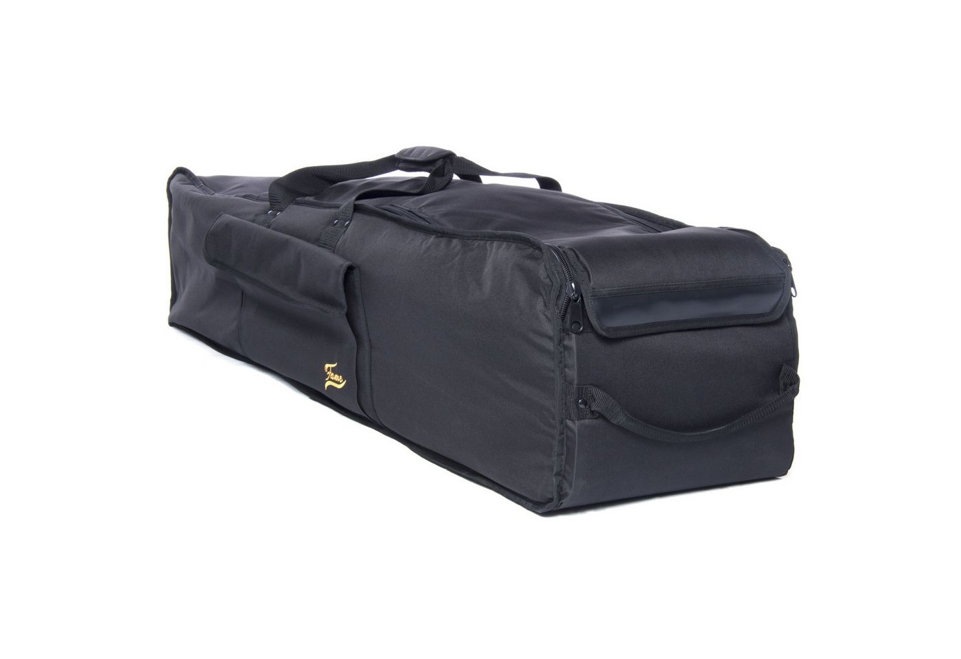 FAME Aufbewahrungstasche (Hardware Bag Trolley 108x30x28 cm Robuste Gepolsterte Drum Hardware Tasche Nylon Reißfest Wasserabweisend mit Rollen Extra Verstärktem Boden Schwarz, Bags und Cases, Hardware Bags), Hardware Bag Trolley, Drum Hardware Tasche, Robust, Wasserabweisend Bild 3