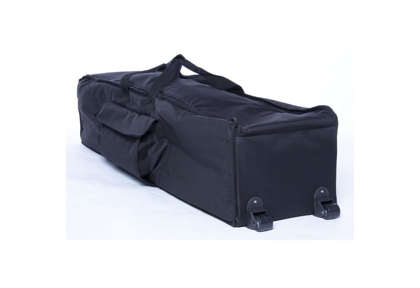 FAME Aufbewahrungstasche (Hardware Bag Trolley 108x30x28 cm Robuste Gepolsterte Drum Hardware Tasche Nylon Reißfest Wasserabweisend mit Rollen Extra Verstärktem Boden Schwarz, Bags und Cases, Hardware Bags), Hardware Bag Trolley, Drum Hardware Tasche, Robust, Wasserabweisend Bild 5