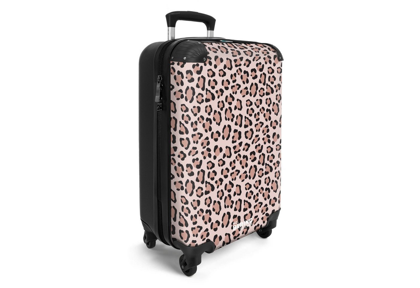 NoBoringSuitcases.com© Hartschalen-Trolley Tierflecken auf hellrosa 55x35x20cm, Handgepäck Koffer & Trolleys, Luggage, Reisekoffer Frauen Bild 5