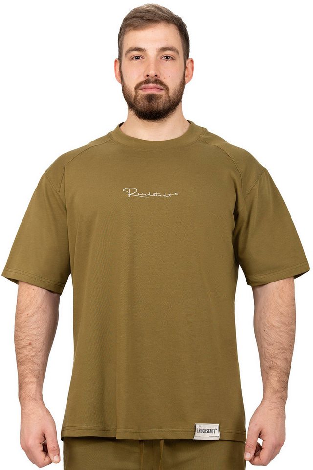 Reichstadt Trainingsshirt Herren Oversized Kurzes Hemd 22RS033 in kräftigen Farben Bild 2