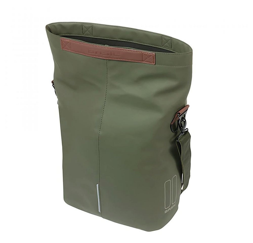 Basil Fahrradtasche Basil City Fahrradshopper MIK Hooks 14-16 L moosgrün Bild 2