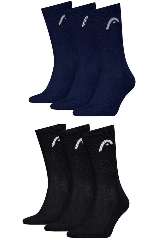Head Sportsocken HEAD Herren Crew Sportsocken im 6er Pack (6-Paar, 6 Paar)