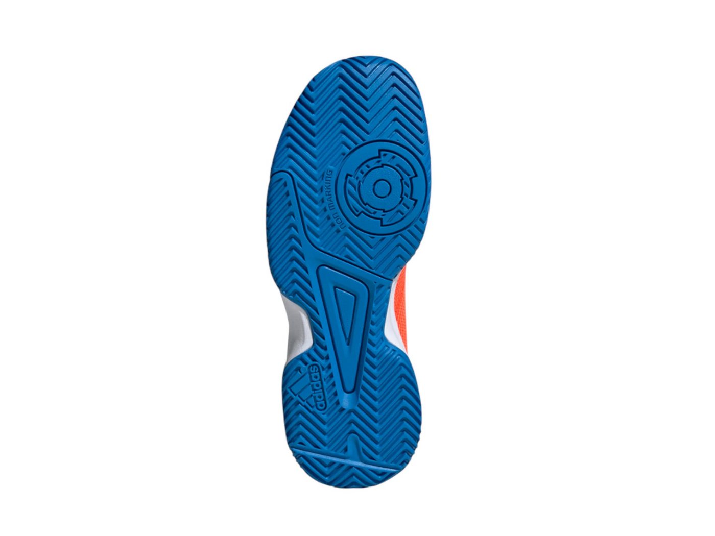 adidas Performance Hallen-Indoorschuhe Stabil 2025 rot/weiss/blau Kinder Badmintonschuh Bild 3