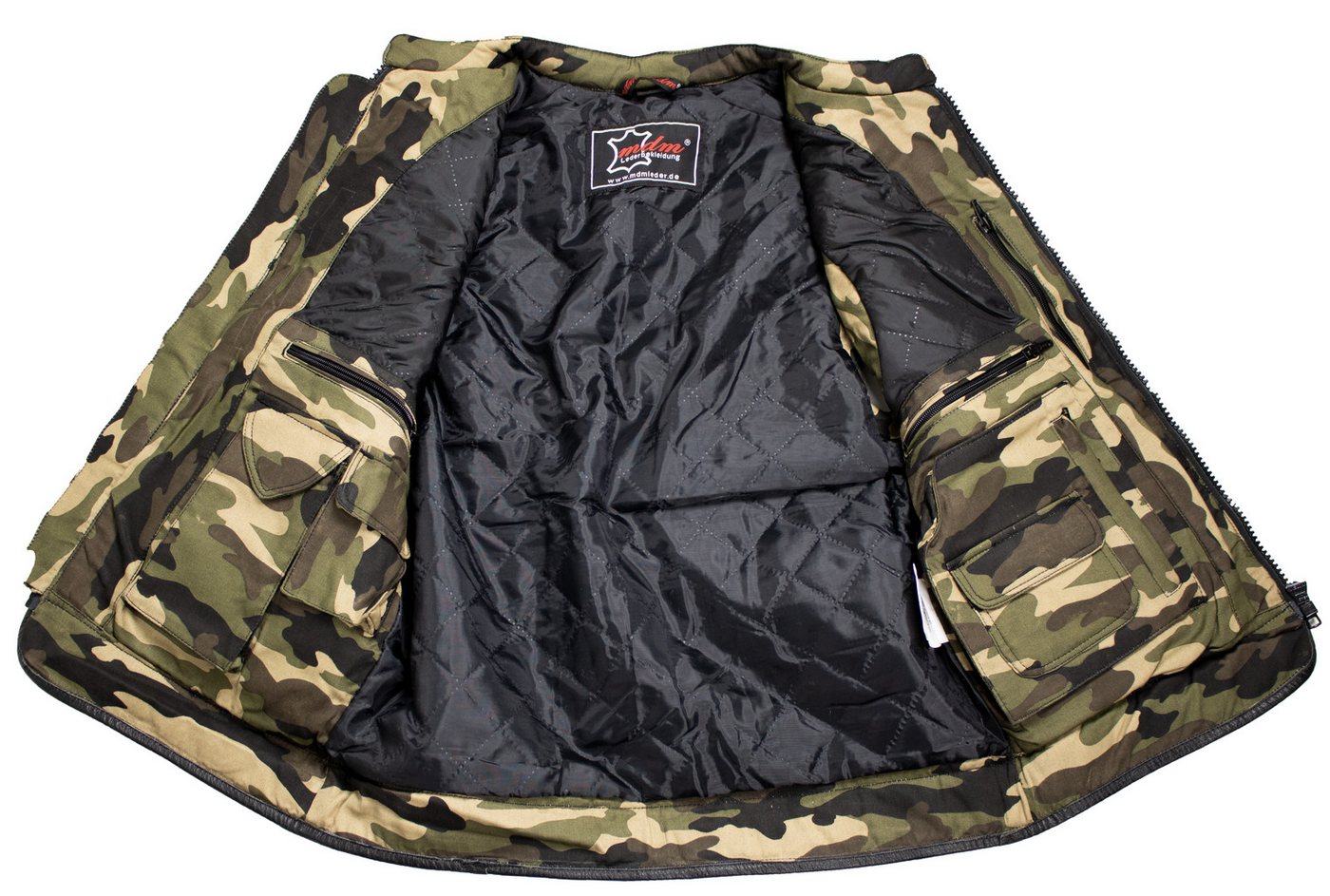 MDM Jagdweste Tactical Weste Camouflage Herren Outdoor Utility Weste Tarnmuster