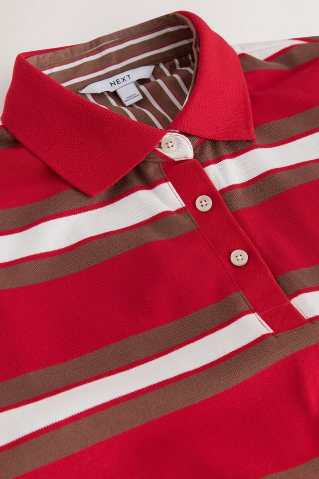 Next Rugbyshirt Gestreiftes Polohemd in Lagenoptik (1-tlg) Bild 2