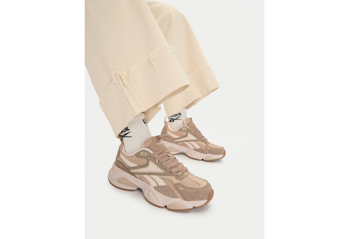 Reebok Reebok Damen Turnschuhe 5907964218623 Beige Walkingschuh Bild 3