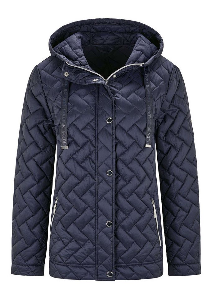 GOLDNER Outdoorjacke Übergangsjacke mit Kapuze Winterjacke mit Druckknöpfen, Reißverschluss, Taschen und Langarm Bild 3