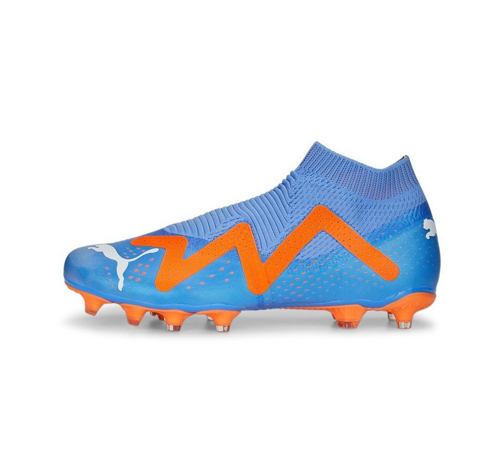 PUMA Future Match+ LL FG/AG (für festen Boden/Kunstoberflächen) blau/orange Fußballschuh