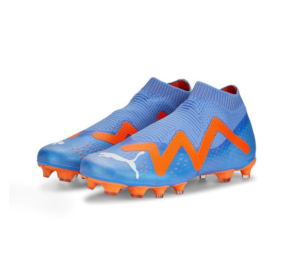 PUMA Future Match+ LL FG/AG (für festen Boden/Kunstoberflächen) blau/orange Fußballschuh Bild 3