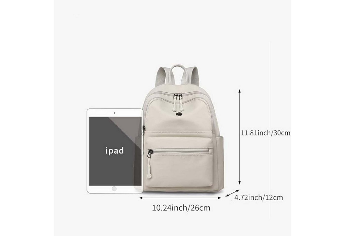 Oemmn Rucksack Damen Wasserdichte Nylon Casual Schultasche Daypack Bild 2