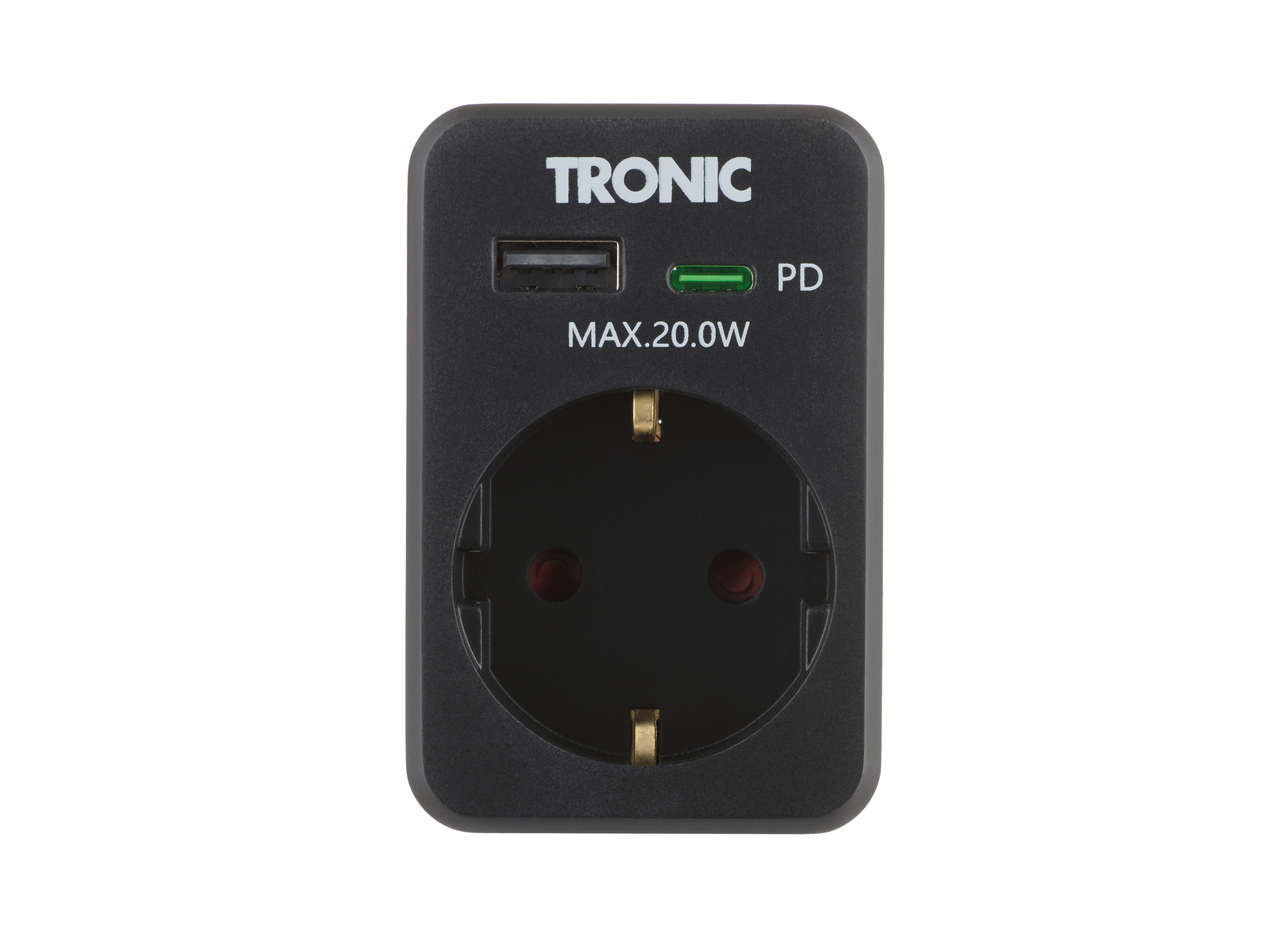 TRONIC® USB-Steckdosen-Adapter (Schwarz) Bild 4