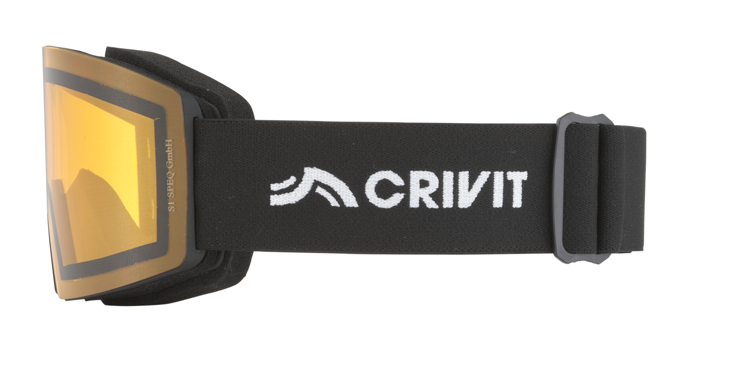 CRIVIT Kinder Skibrille »Allwetter / Schlechtwetter / Schönwetter« (Schlechtwetter/eckig, Schwarz) Bild 4