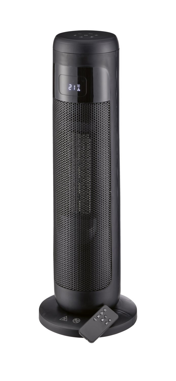TRONIC® Keramik-Turm-Heizlüfter »PTC TTHL 2000 C3« (Schwarz)