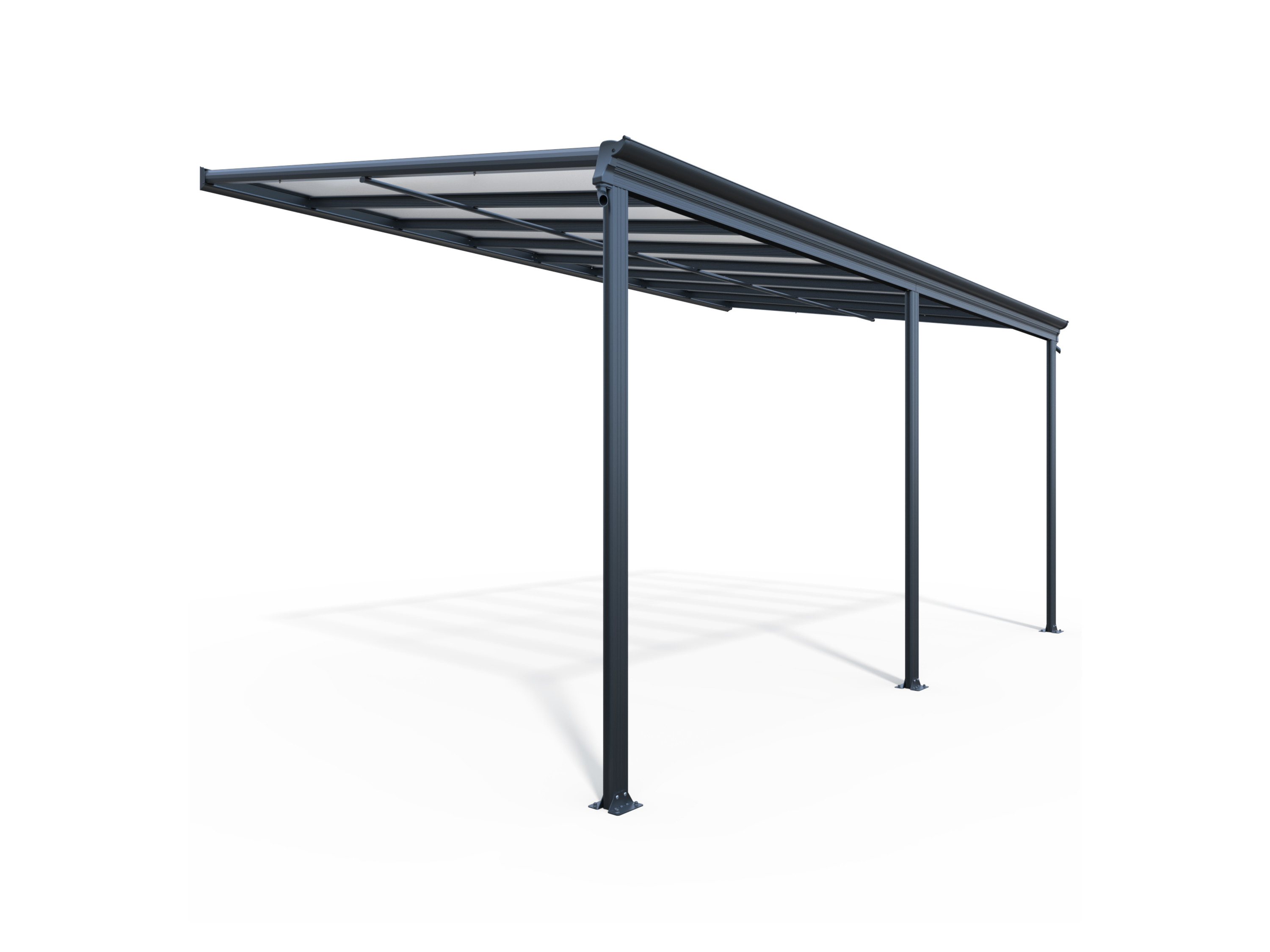 HOME DELUXE Terrassenüberdachung »SOLIS«, verschiedene Größen (496 x 300 x 278 cm, Grau)