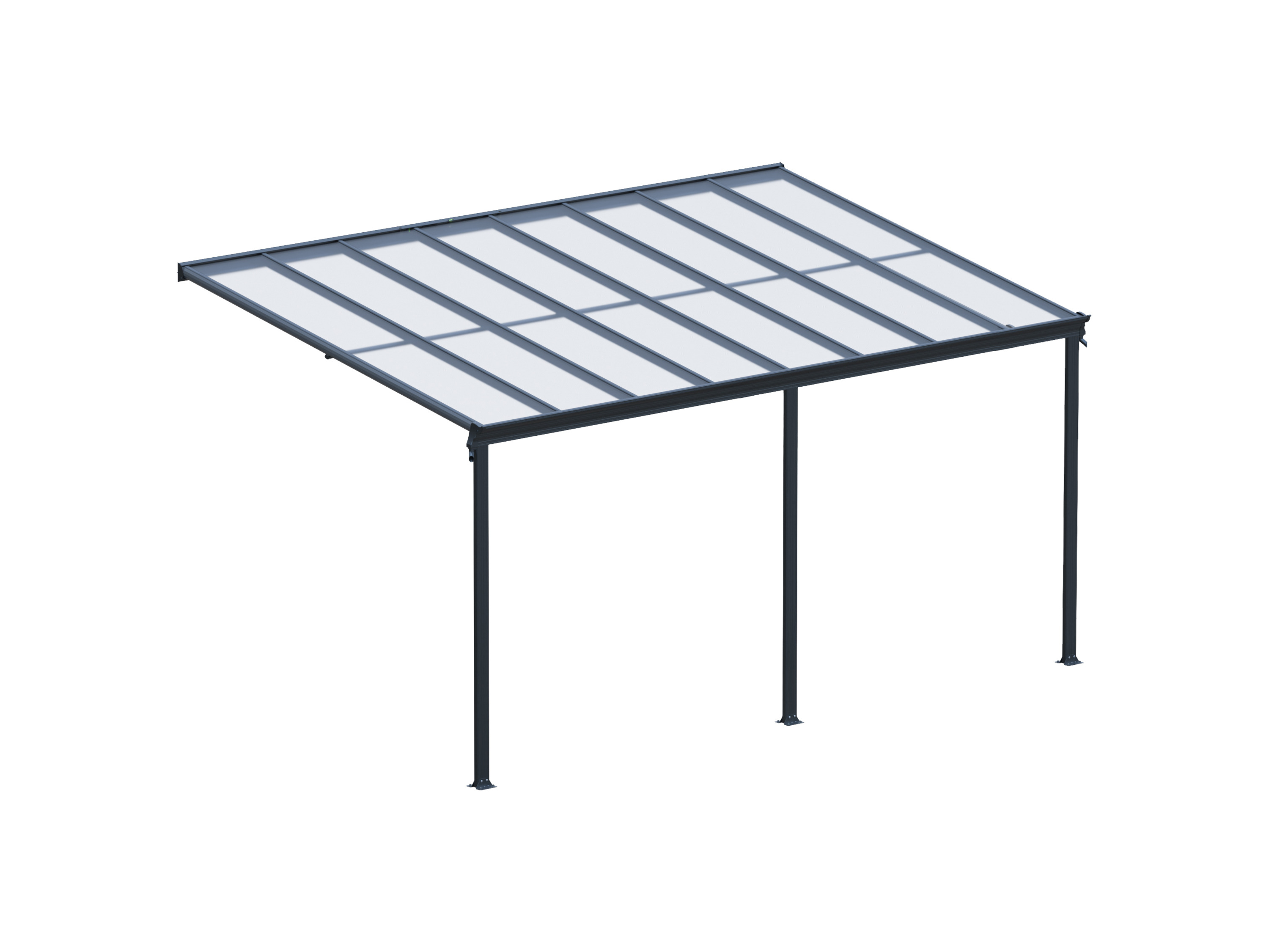 HOME DELUXE Terrassenüberdachung »SOLIS«, verschiedene Größen (496 x 300 x 278 cm, Grau) Bild 3