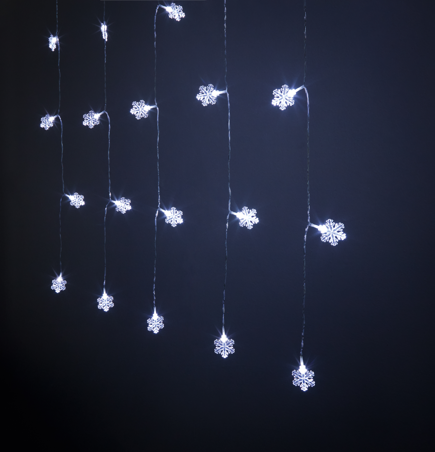 LIVARNO® LED-Lichtervorhang (Schneeflocke)