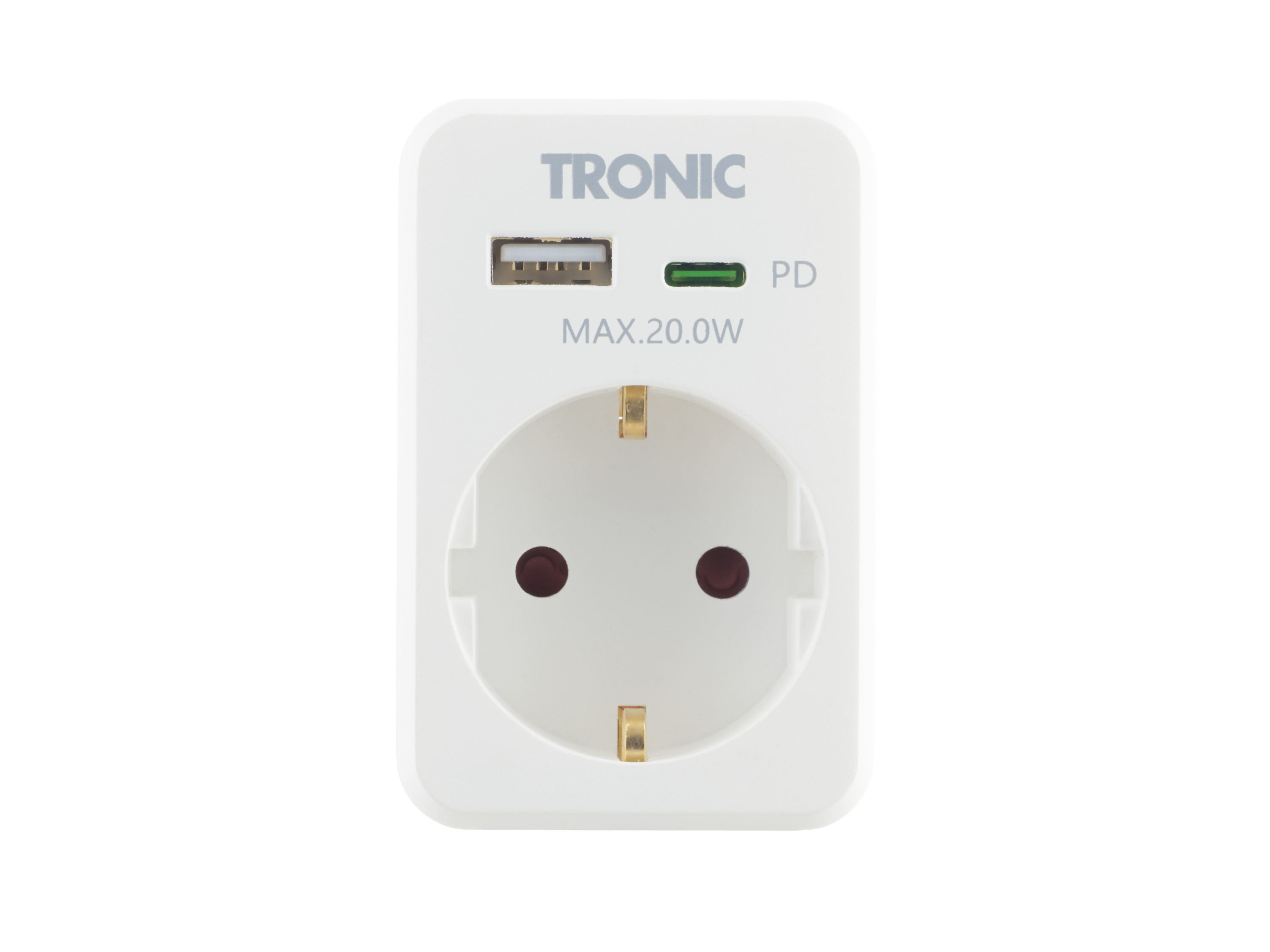 TRONIC® USB-Steckdosen-Adapter (Weiß) Bild 3