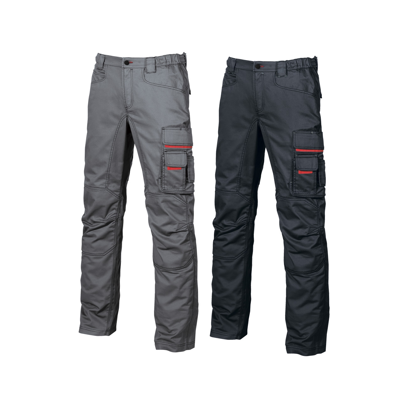Upower Grin Fleece-arbeitshose - 58 (eu) - Grau