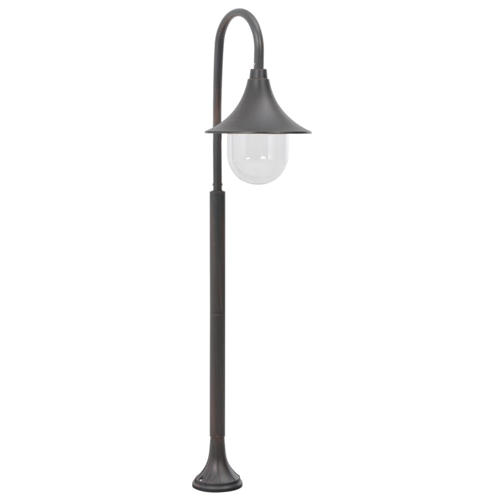 Garten-pollerleuchte E27 120 Cm Aluminium Bronzefarben Vidaxl