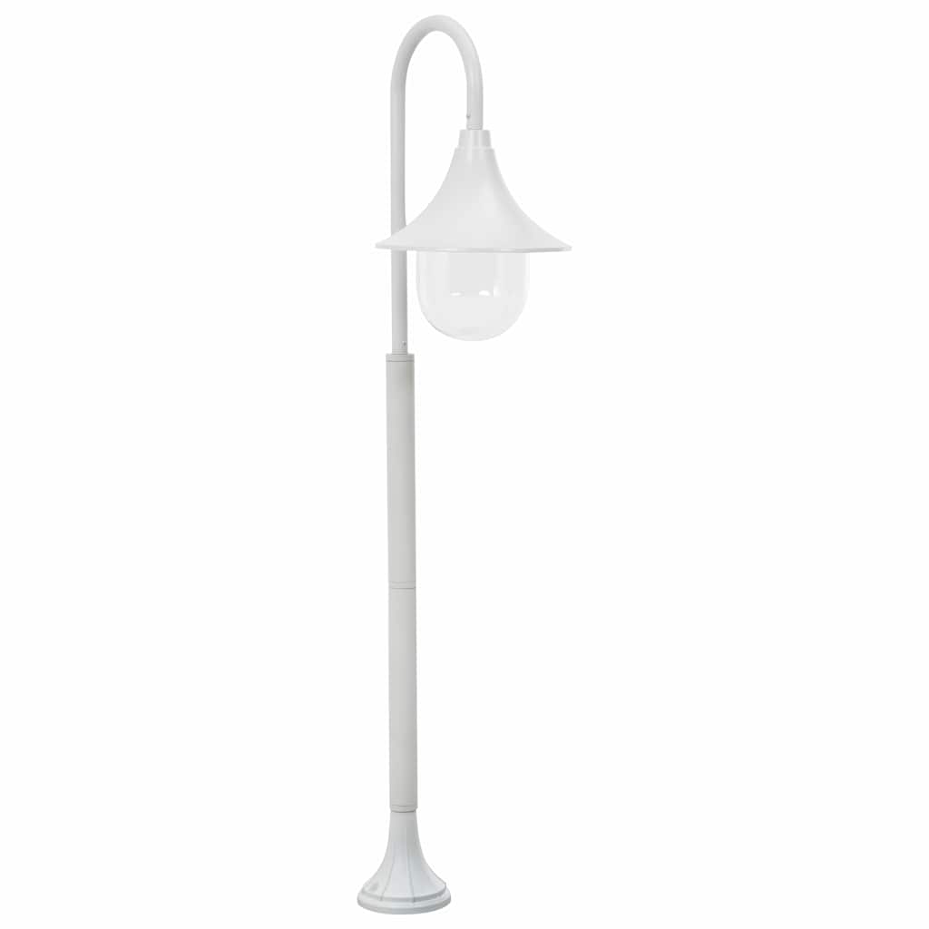 Garten-pollerleuchte E27 120 Cm Aluminium Weiß Vidaxl