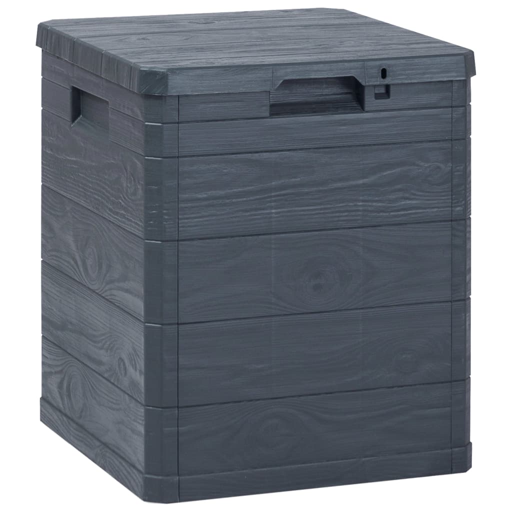 Garten-aufbewahrungsbox 90 L Anthrazit Vidaxl