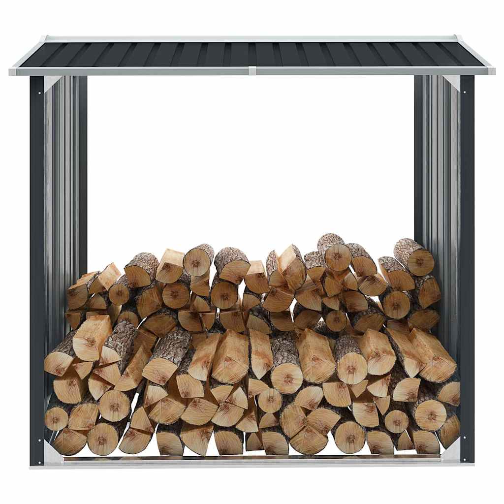 Lagerhaus Für Holz Galvanisiertes Stahl 172x91x154cm Anthrazit