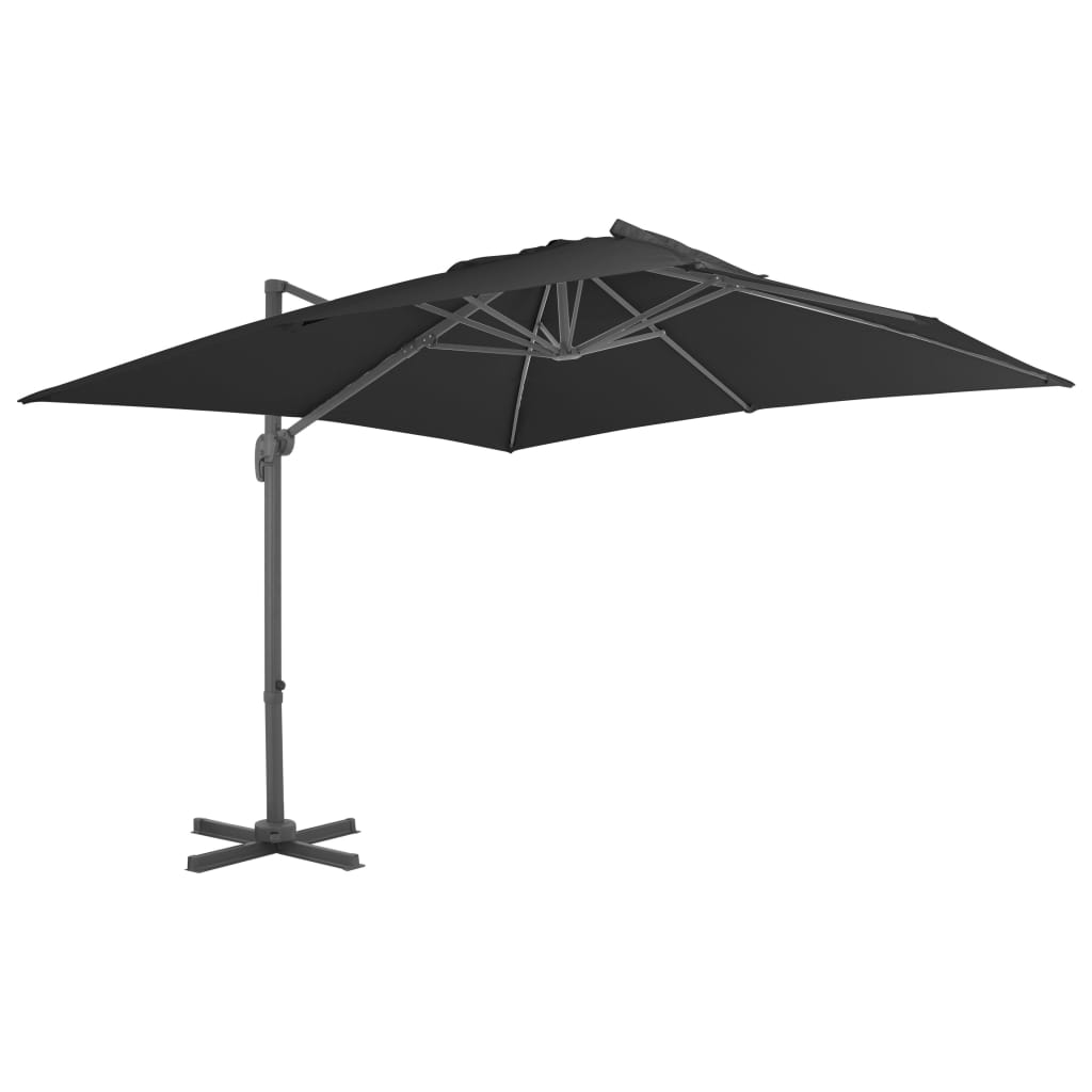 Ampelschirm Mit Aluminium-mast 300x300 Cm Anthrazit - Vidaxl