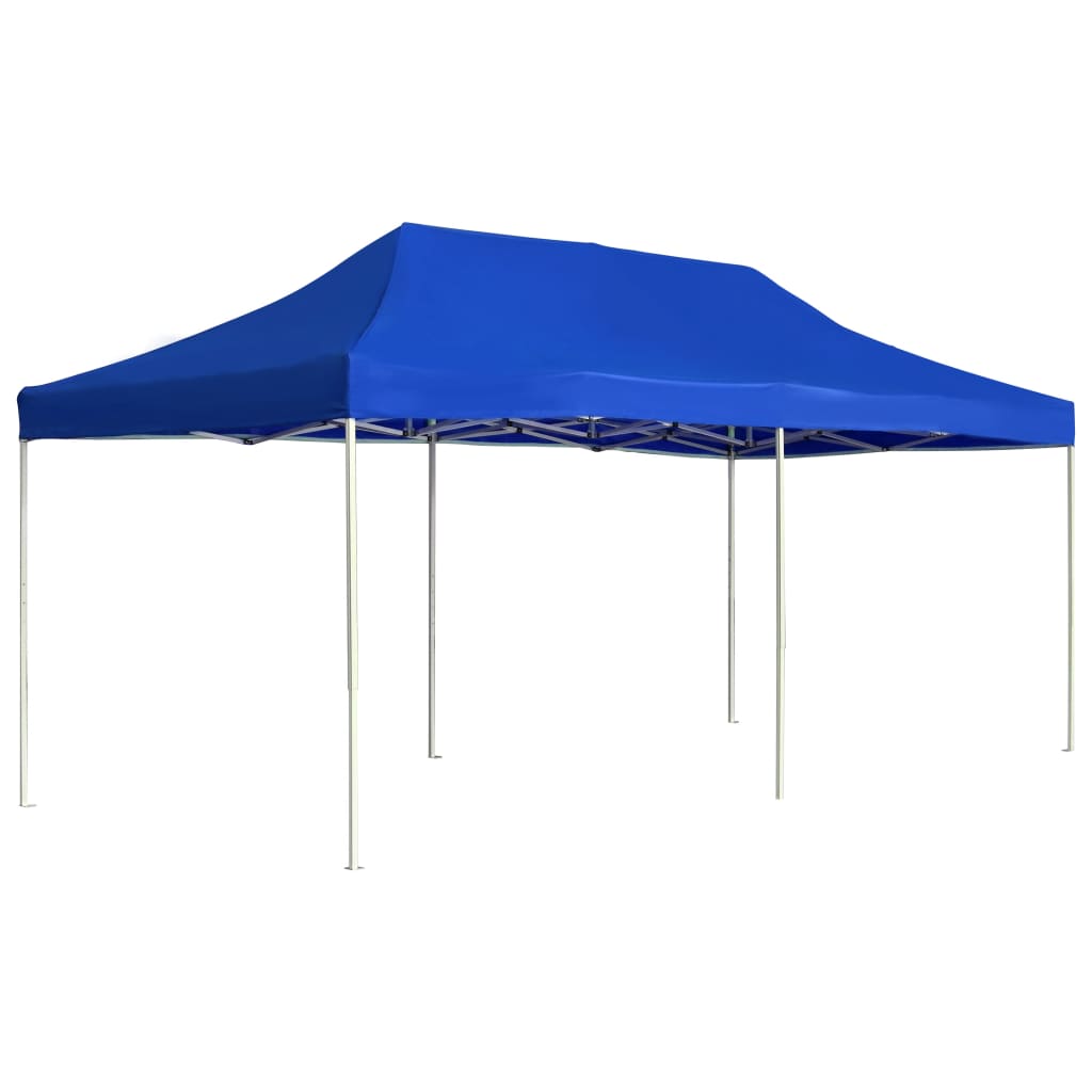 Profi-partyzelt Faltbar Aluminium 6x3 M Blau - Vidaxl