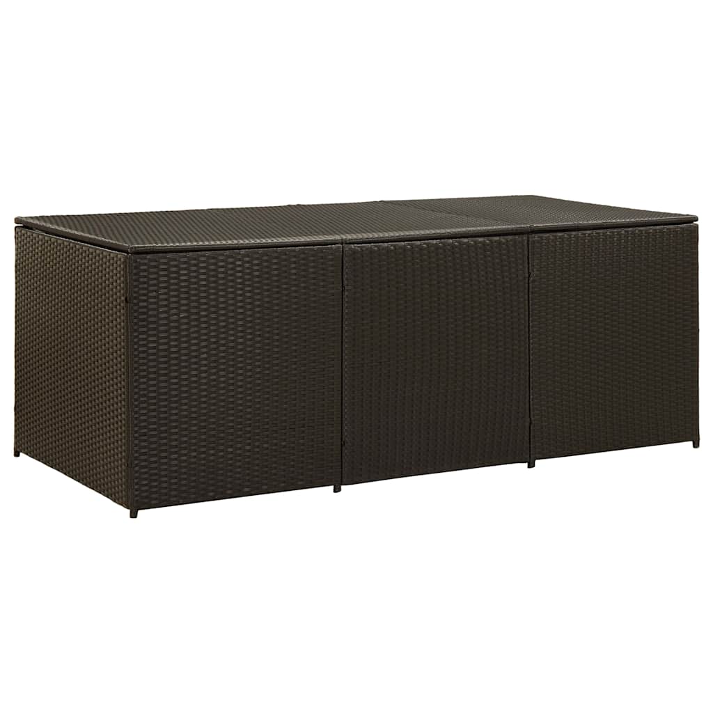 Gartenbox Poly Rattan 180x90x70 Cm Braun - Vidaxl