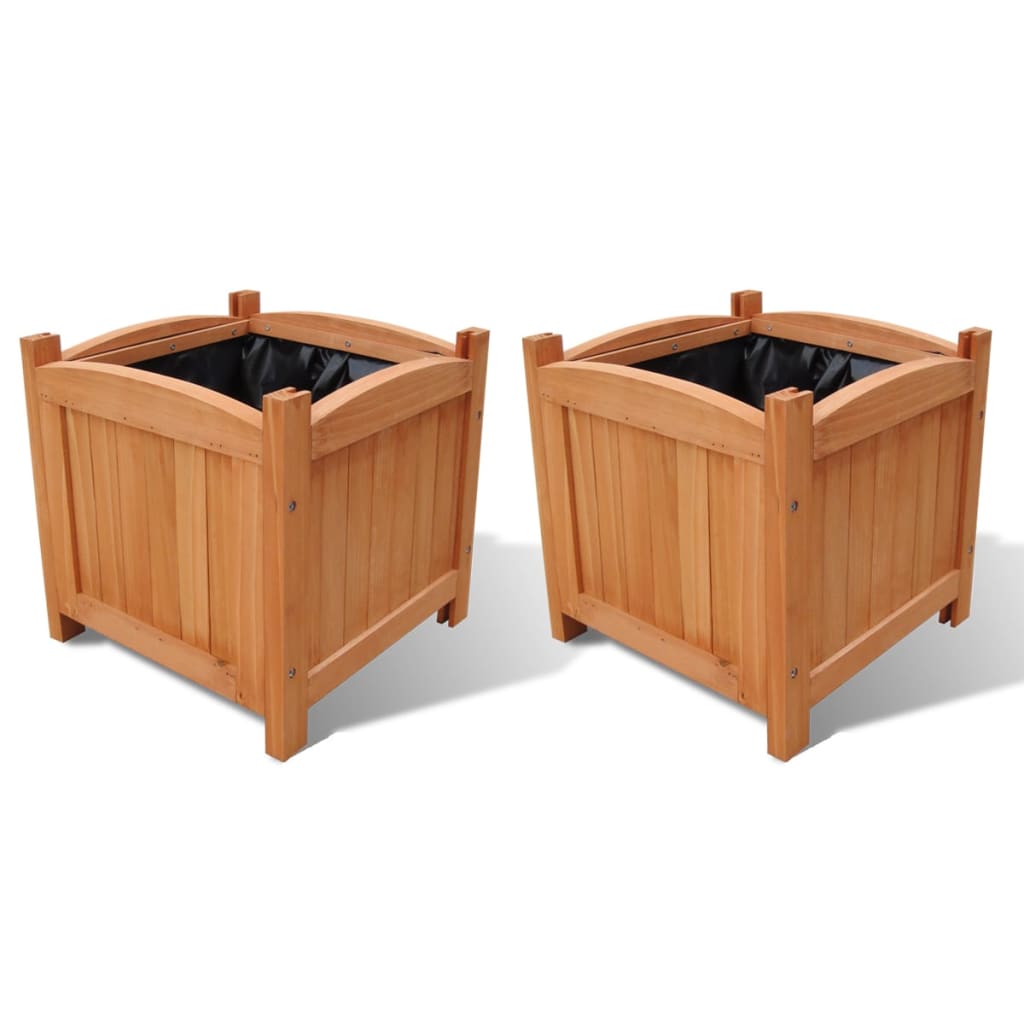 Holz-hochbeet 30x30x30 Cm 2 Stk. Vidaxl