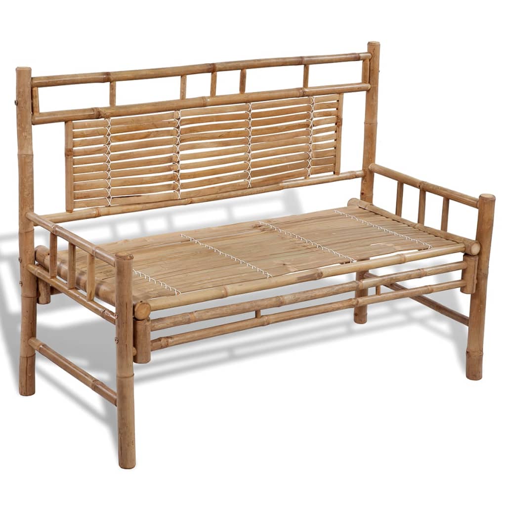 Gartenbank 120 Cm Bambus Vidaxl